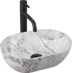 Lavabo da appoggio Rea AMELIA MINI STONE MATT