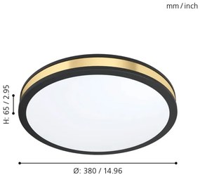 Eglo 99407 - Plafoniera LED PESCAITO LED/24W/230V