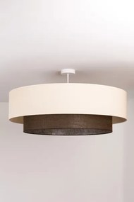 Brilagi - Lampadario a plafone LED Stile BOHO 3xE27/15W/230V Ø 80 cm crema/marrone