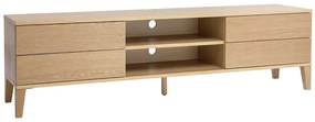 Mobile TV scandinavo legno chiaro L180 cm FREDDY