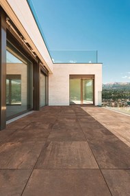 Gres Porcellanato Effetto Metallo Ossidato Corten 80X80 - Efrt050