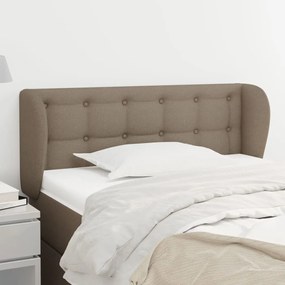 Testiera Ad Orecchio Tortora 83 X 23 X 78/88 Cm İn Tessuto /