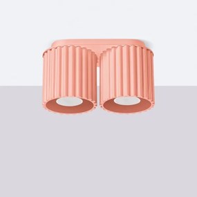 Sollux  SL.1825 - Faretto AURA 2xGU10/10W/230V rosa