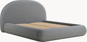 Letto imbottito in bouclé fatto a mano con contenitore Koji