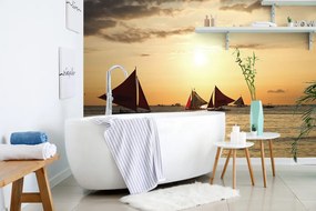 Carta da parati autoadesiva – Tramonto sul mare