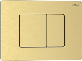 Mexen Tex 05 pulsante di scarico acciaio inossidabile, oro spazzolato - 6105-11