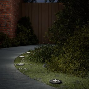 Luci Solari Da Terra Con Picchetti Da Esterno 12pz Bianco Caldo /