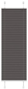 Tenda Plissettata Nera 45x100 Cm Larghezza Tessuto 44,4 Cm /