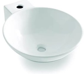 Bathco 0028 - Lavabo da appoggio BAYONA 42x50,5 cm porcellana/bianco