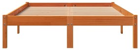 Giroletto marrone cera 120x200 cm in legno massello di pino