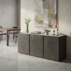 CALYPSO - madia moderna con ante ammortizzate