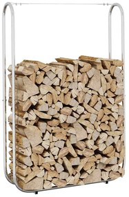 Rastrelliera Per Legna 100x25x150 Cm İn Acciaio Zincato /