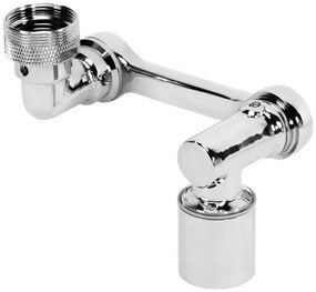 REA-B0660 - Attacco girevole per miscelatore da lavabo, finitura cromo lucido