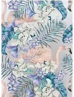 Matthew Williamson Carta da parati Club - Metallic Lavender/ Ivory/ Electric Blue
