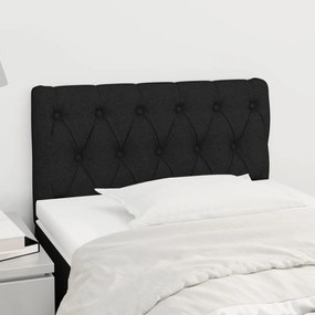 Testiera Nera 80 X 7 X 78/88 Cm İn Tessuto /