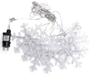 Aigostar - Catena luminosa natalizia LED da esterno 84xLED/230V 1,2x1m IP44 bianco caldo con fiocchi di neve
