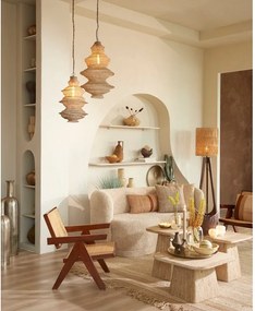 Tavolino con piano in pietra 60x60 cm Kepami - Light &amp; Living