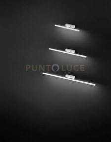 Applique in metallo verniciato bianco riga led 16w cct 3000k 4000k ...