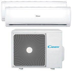 Condizionatore a muro multisplit inverter dual CANDY Candy Pura 9 + 9 14000 BTU classe raffreddamento A++, classe di riscaldamento A+, bianco