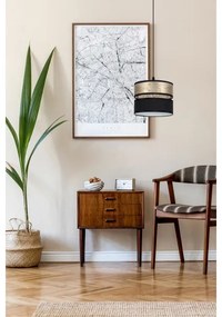 Lampadario a sospensione con filo LIMA 1xE27/60W/230V oro/nero