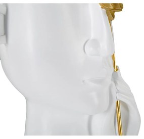 Vaso in poliresina bianca 27 cm Fiore - Mauro Ferretti