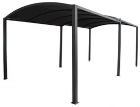 Gazebo allungabile con telo grigio