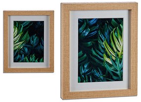 Quadro foglie Con cornice Legno Vetro Truciolare (23 x 3 x 28 cm) (23 x 3 x 28 cm)