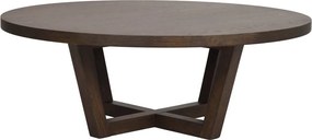 Tavolino rotondo in rovere marrone scuro ø 110 cm Boxford - Rowico