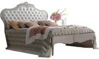 Letto matrimoniale legno classico testata ecopelle l.201 p.215 h.151 - Mobili 2G