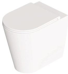 Wc a Terra Senza Brida Alice Ceramica "Hide Round" Bianco Opaco