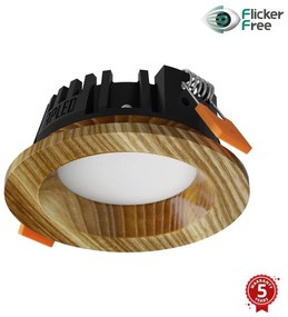 APLED - Lampada LED RONDO WOODLINE LED/3W/230V 3000K diametro 9 cm cenere legno solido