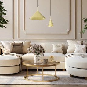 Lampada sospesa a cavo CAPITAL 1xGX53/15W/230V Ø 46 cm, oro