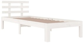 Giroletto bianco in legno massello 75x190 cm small single