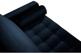 Divano in velluto blu , 174 cm Santo - Milo Casa