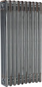 Termosifone in acciaio tubolare 3 colonne 10 elementi interasse 535 mm ERCOS Comby grigio