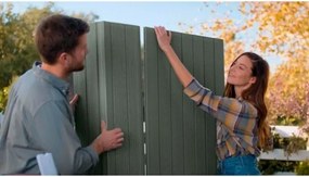 Casetta Da Giardino In Resina 190x183x221H Cm Darwin Verde 6x6 Con Finestre Keter