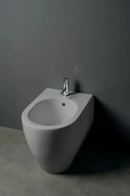 Bidet filomuro FLO KERASAN L 37 x H 43.5 x P 53 cm grigio matt