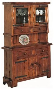 Credenza completa 2 ante rusticona cappello diritto - LM-312/A