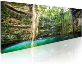 Quadro Hidden Treasure of the Nature  Colore Blu, Dimensioni e Misure 120x40