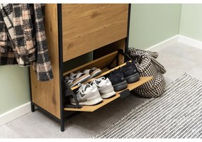 Scarpiera a battente in legno di rovere naturale Seaford - Actona