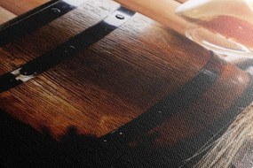 Stampa su tela – Birra con botte di birra
