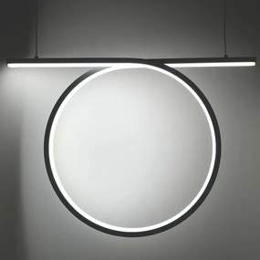 Lampadario a sospensione su cavo ODETTA LED/30W/230V 4000K nero