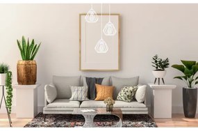 Lampadario a sospensione con filo CEED 3xE27/60W/230V bianco