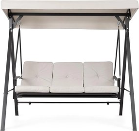 Dondolo da giardino color antracite/beige in metallo Taurus – Bizzotto