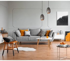 ITALUX MDM-3480/1 GR+GD - Lampadario a sospensione con filo HARLEY 1xE27/40W/230V nero