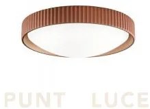 Plafoniera concrete effetto cemento ruggine led 3000k 1420lm, 20w d...