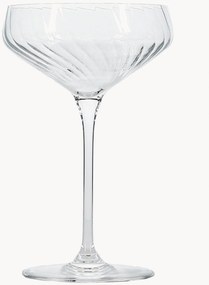 Set di 4 coppe da champagne in cristallo Robi