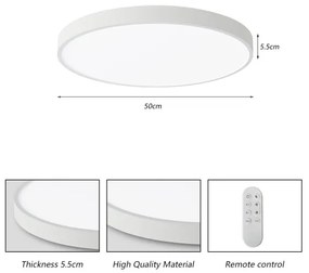 Immax NEO 07252L -Luce LED dimmerabile SEMPLICI 48W/230V Wi-Fi Tuya bianco + TC