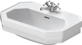 Lavabo 60x41 per colonna Monoforo con Troppo Pieno Bianco Serie 1930 Duravit