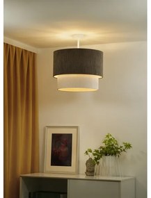 Duolla - Lampadario a plafone CORDUROY 1xE27/15W/230V diametro 40 cm marrone/color crema